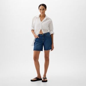 Gap | Mid Rise 5” Denim Shorts Dark Indigo Wash Size 27